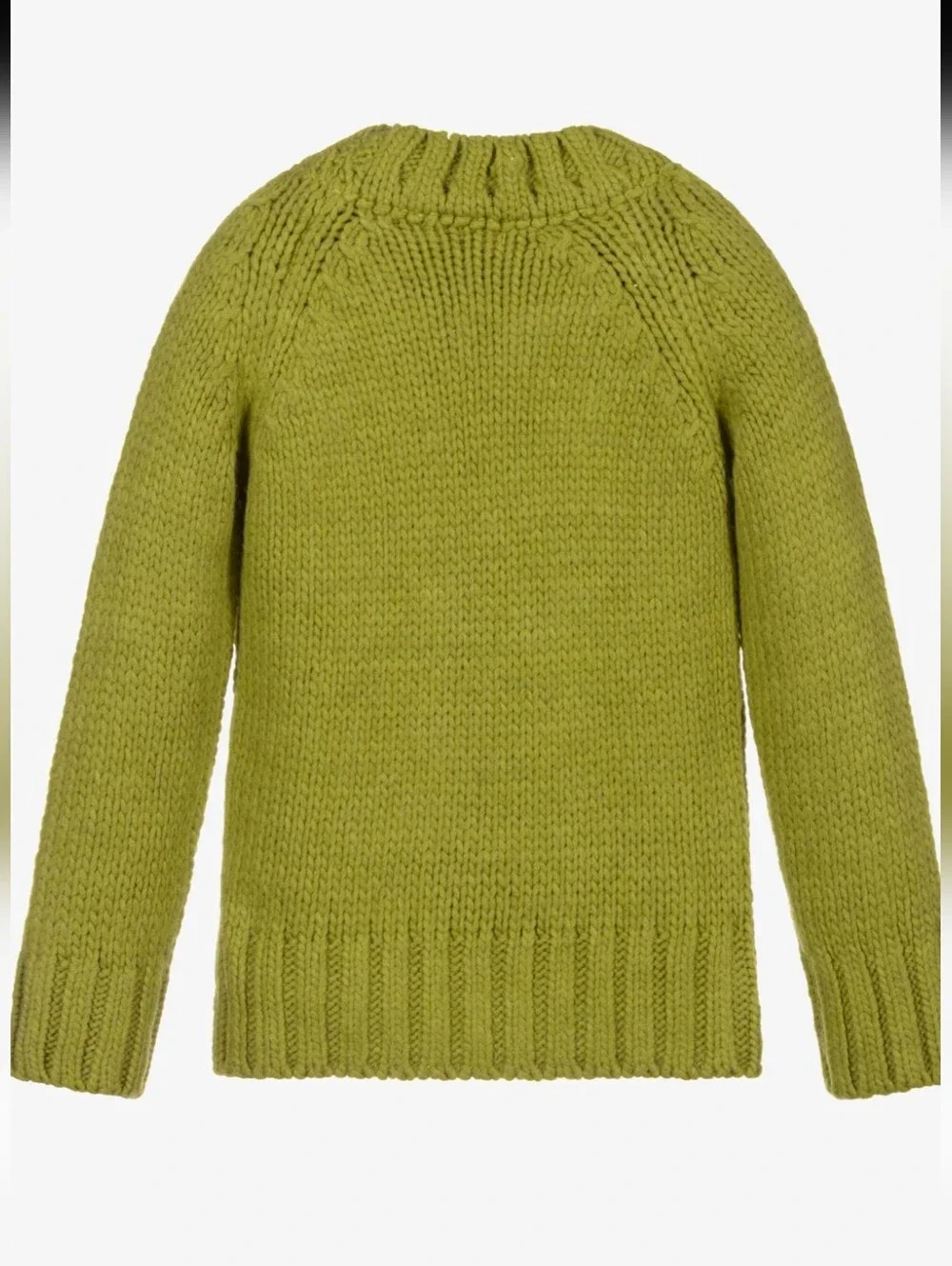 Mayoral Cream Cable-Knit Tassel Crewneck Sweater